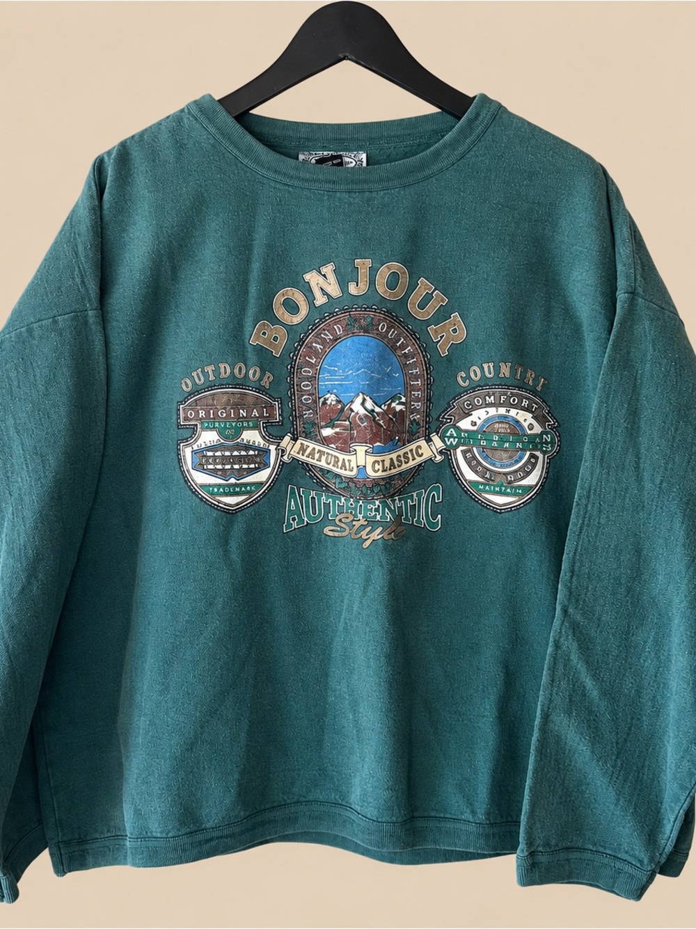 Granola Girl Hiking Oversize Crewneck Sweater OS
